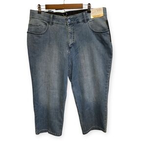 Riders Flex Waist Capri Jeabs